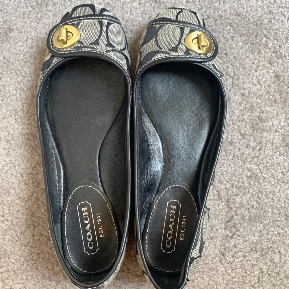 Coach Monogram Flats
